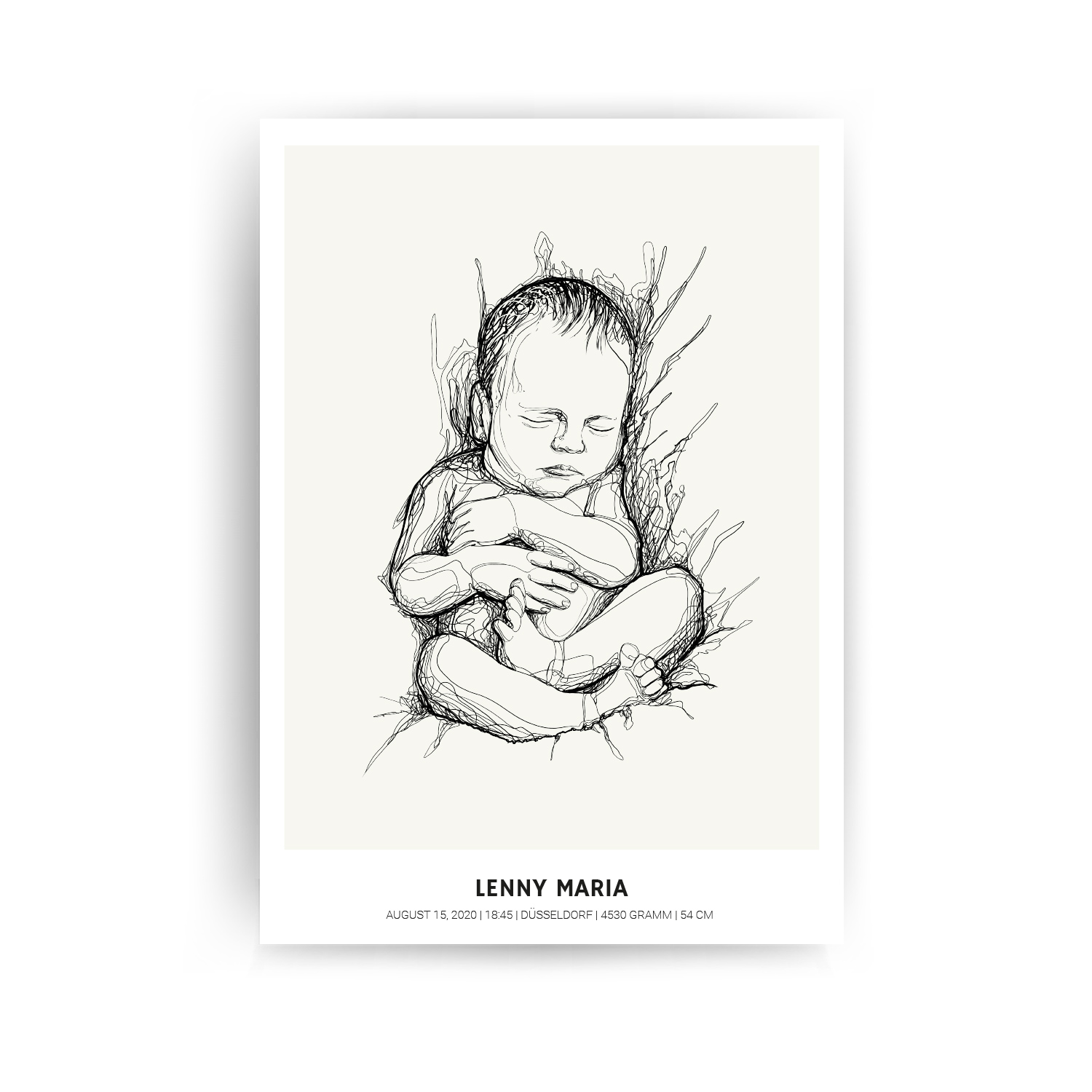 The Birth Poster | Das Geburtsposter im Maßstab 1:1 - The Birth Poster